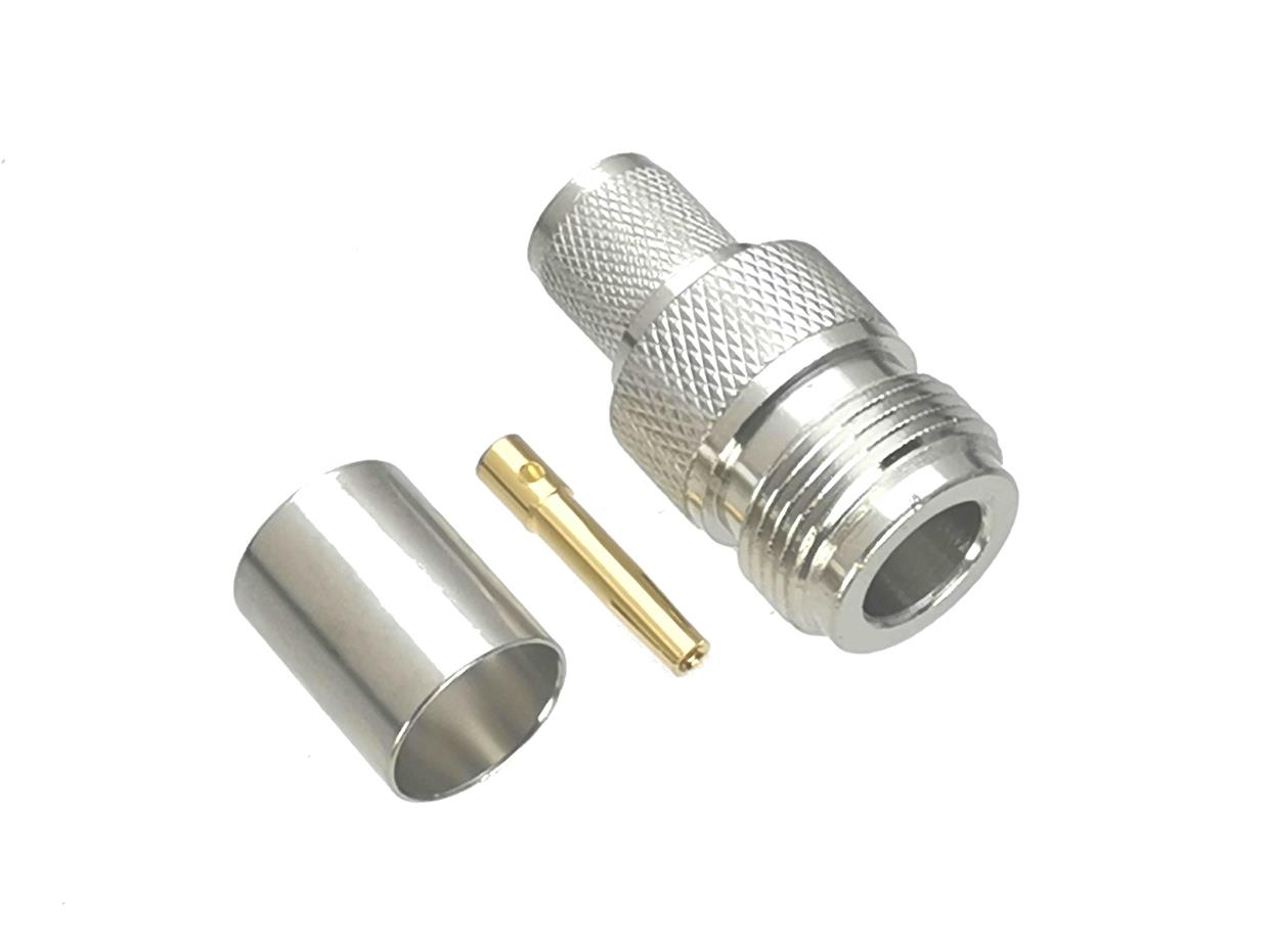 1Pcs Connector N Female Jack Crimp RG8 LMR400 Cable RF Adapt