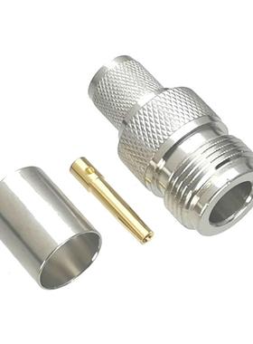 1Pcs Connector N Female Jack Crimp RG8 LMR400 Cable RF Adapt