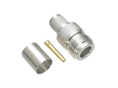 1Pcs Connector N Female Jack Crimp RG8 LMR400 Cable RF Adapt