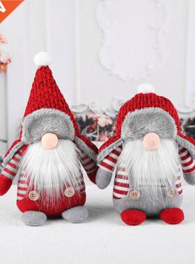 Christmas Swedish Gnome Santa Plush Toys Doll Ornaments Holi