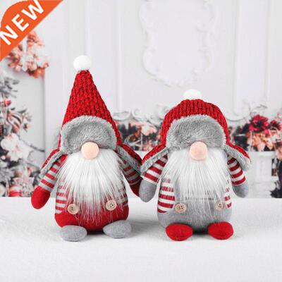 Christmas Swedish Gnome Santa Plush Toys Doll Ornaments Holi