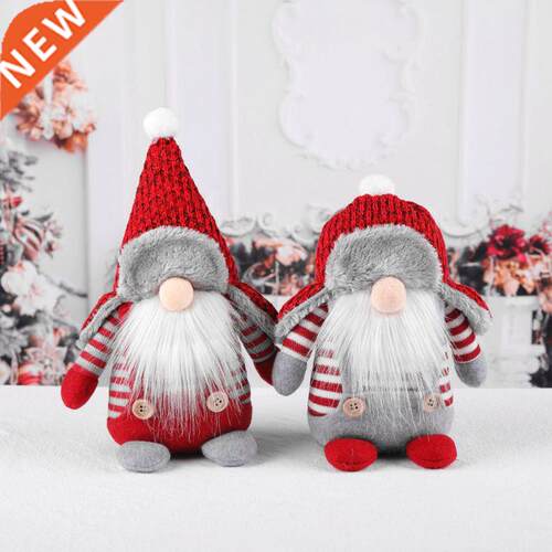 Christmas Swedish Gnome Santa Plush Toys Doll Ornaments Holi