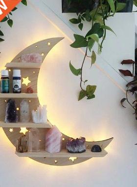 Wood Floating Shelves Wall Mounted Wood ShelvesCrescent