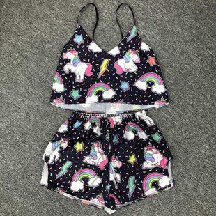 Backless Satin Sexy Pajamas Black Lace Pajamas With Pants Lo