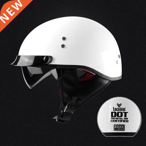 black Vintage motorcycle helmet open face helmet DOT approve