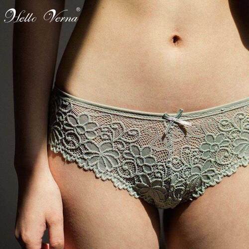 Lace Panties for Woman Underwear Sexy Lace Breathable Soft L
