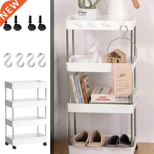 ovable Storage Cart Shelf Kitchen Floor Storage Storage