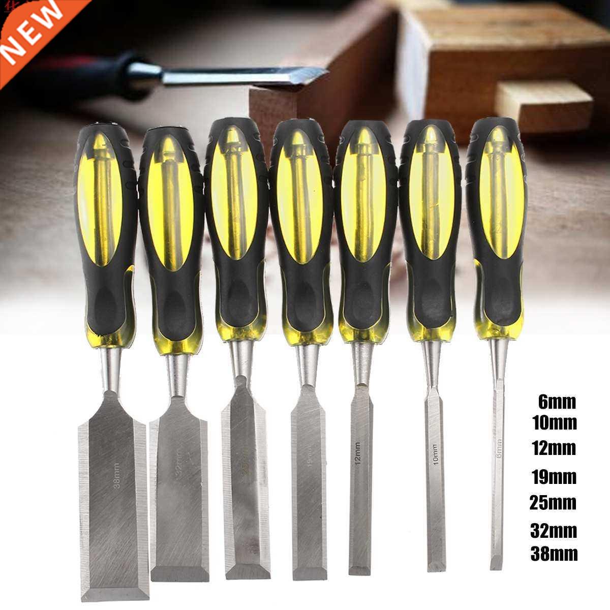 7 Pcs 6-38mm Manual Wood Carving Hand Chisel Tool Set Profes
