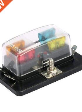 4/6/10 Circuit Blade Fuse Box Holder with LED Warning Light