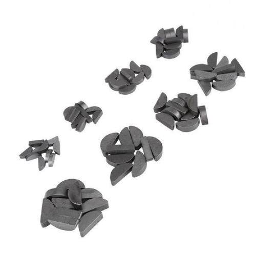 80PCS 8Size Stainless Steel Key Assortment Set Metric Half