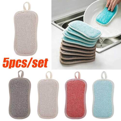 Double Sided Cleaning Magic Sponge Kitchen Dishcloth