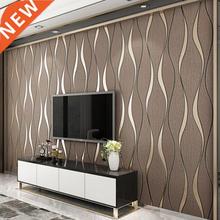 D Striped Wallpaper For Walls Roll Living Room TV Backgroun