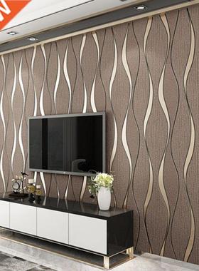 D Striped Wallpaper For Walls Roll Living Room TV Backgroun