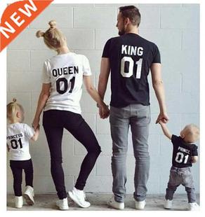 family clothing t shirt couple father and son matching set