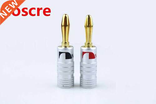 2pcs Pure copper sound box, Gold Plated Banana Plug, 4MM spe