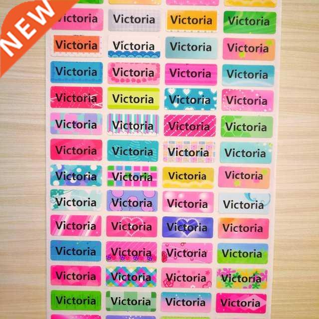 100 Pcs Personalized Name Stickers Water Proof School Label