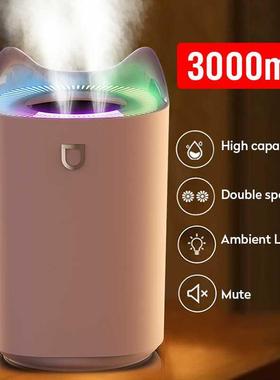 3L Air Humidifier Essential Oil Aroma Diffuser Double Nozzle