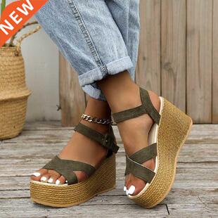 Fashion Wedge Sandals for Women Summer 2022 Casual Non-slip