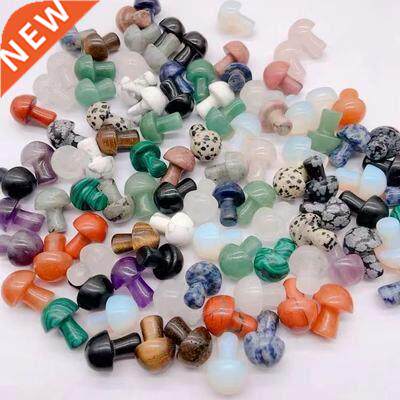 10Pcs Mushroom crystals Statue Natural Crystals And Stones