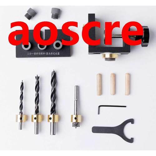 3 in 1 Woodworking Locator Puncher Wood Punch Locator Drilli
