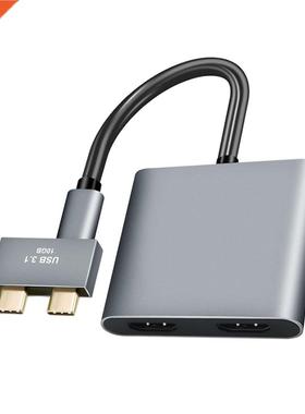 Three In One HUB Dual Type-c To Dual HDMI-compatible Vga Sam