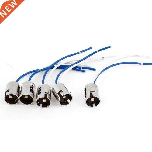 5 Pcs 1156 Housing Turn Tail Wired Light Socket for Car