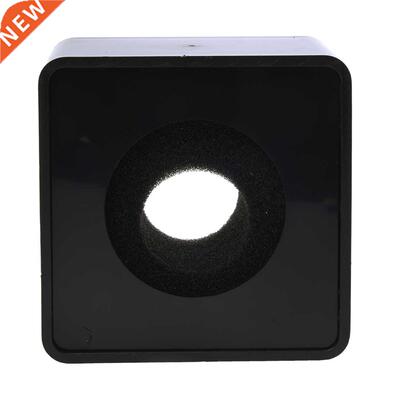 Black ABS Mic Microphone Interview Square Logo Flag Station