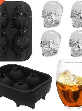 Skulls Forms for Ice Silicone Glacon Molds Ice Cube Tray