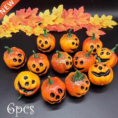 Hot Sale 6Pcs Artfcal Mn Foam Pumpkn Smulaton Props