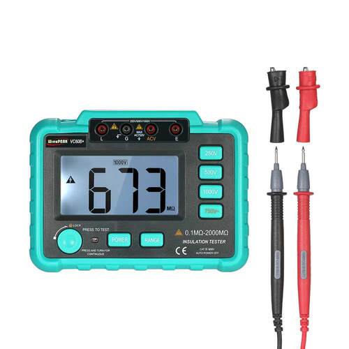 VC60B+ LCD Digital Insulation Resistance Tester Megohm Meter