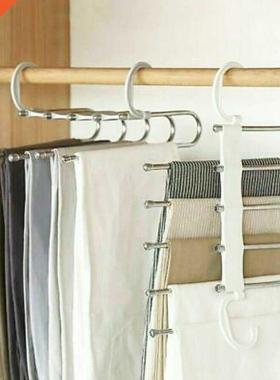 Hot Newest Multifunction 5 in 1 Pant rack shelves Stainless