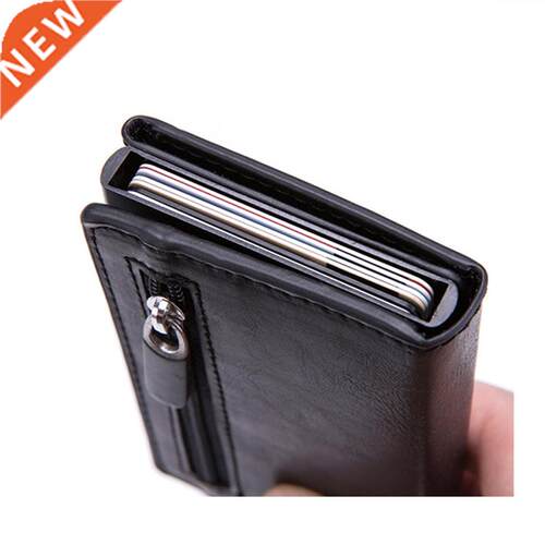 Vintage Antitheft Men Credit Card Holder Blocking Rfid Walle
