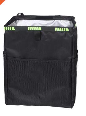 1 Pcs Black Car Waterproof Trash Bag Trash Can Garbage Waste