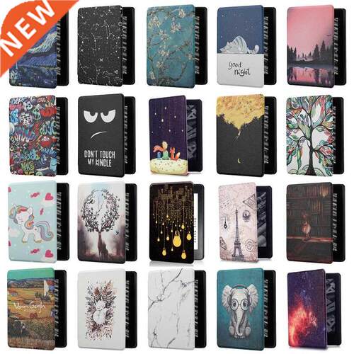 Smart E-Reader Case Foldable PU Leather Back Cover w/ Auto W