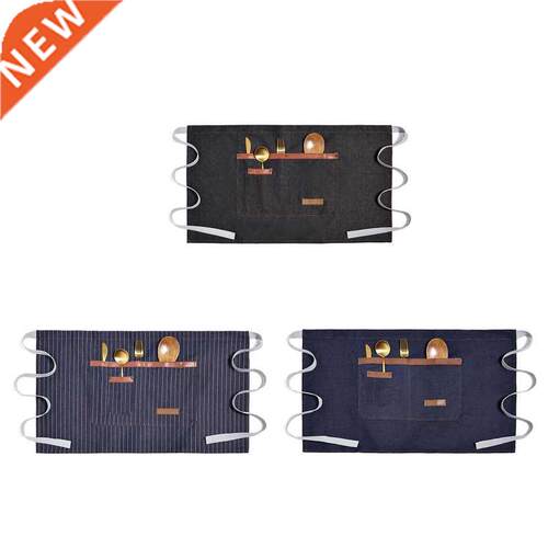 Waitress Aprons Half Jeans Apron Chef Cooking Pocket Dirtpro