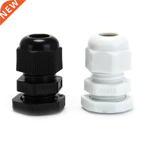 10pcs IP68 M16 X 1.5 Cable CE Nylon Cable Gland Connector Bl
