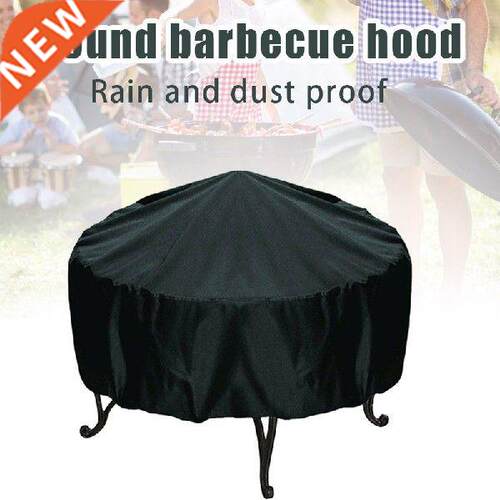 Fire Pit Cover Round Brazier Stove Cover Waterproof