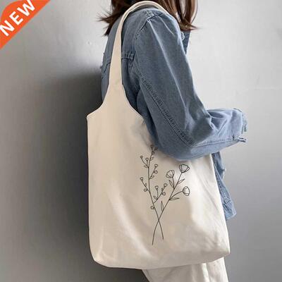 Retro Literary Canvas Bag Women Shoulder Bag Ulzzang Harajuk