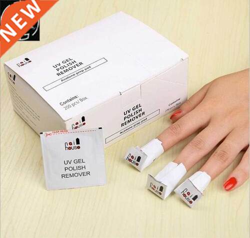 UV Gel Nail Polish Remover Cleanser Removal Wraps Pusher