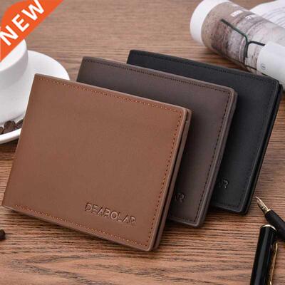 New Men's Wallet Fashion Smooth Soft Leather Cross-section M