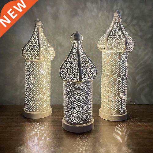 Fine Workmanship White Beautiful LED Decorative Lantern for