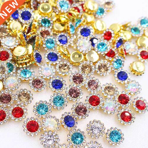 Claw Rhinestones Mix Color Sun Flower Flatback Sewing Rhines
