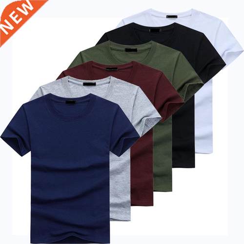 FALIZA 6 Pcs/Lot High Quality Fashion Men's T-Shirts Casual