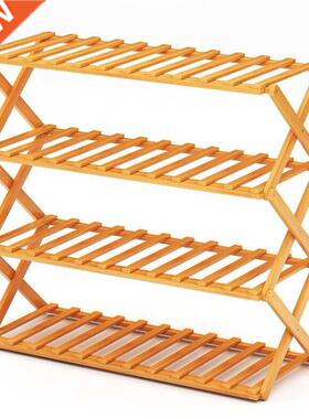 Folding shoe rack door simple multi-layer shoe cabinet house