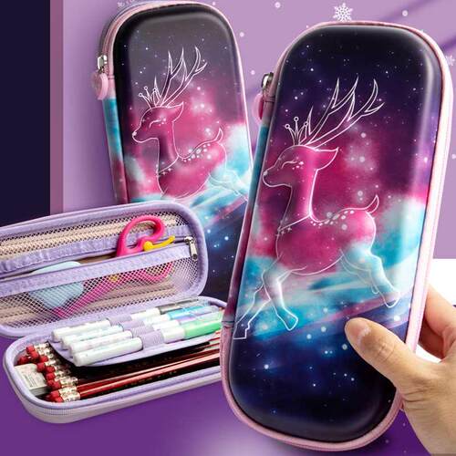 3D pencil case Cute stationery box EVA pencil box Cartoon an