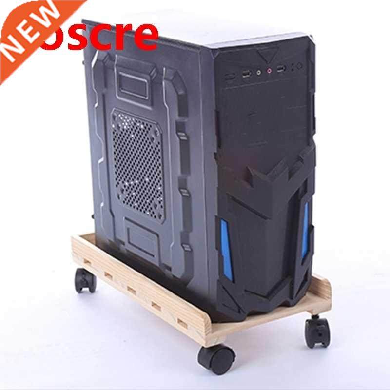 Solid wood CPU Stand Moile Desktop Tower Computer Floor Sta