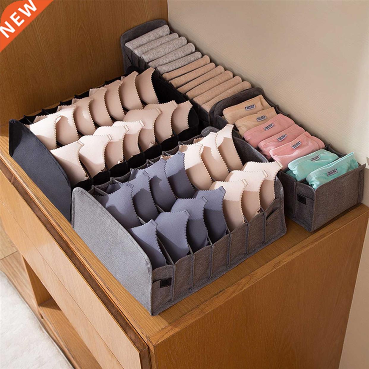 3PCS Bra Underwear Organizer Storage Box Non-woven Drawer