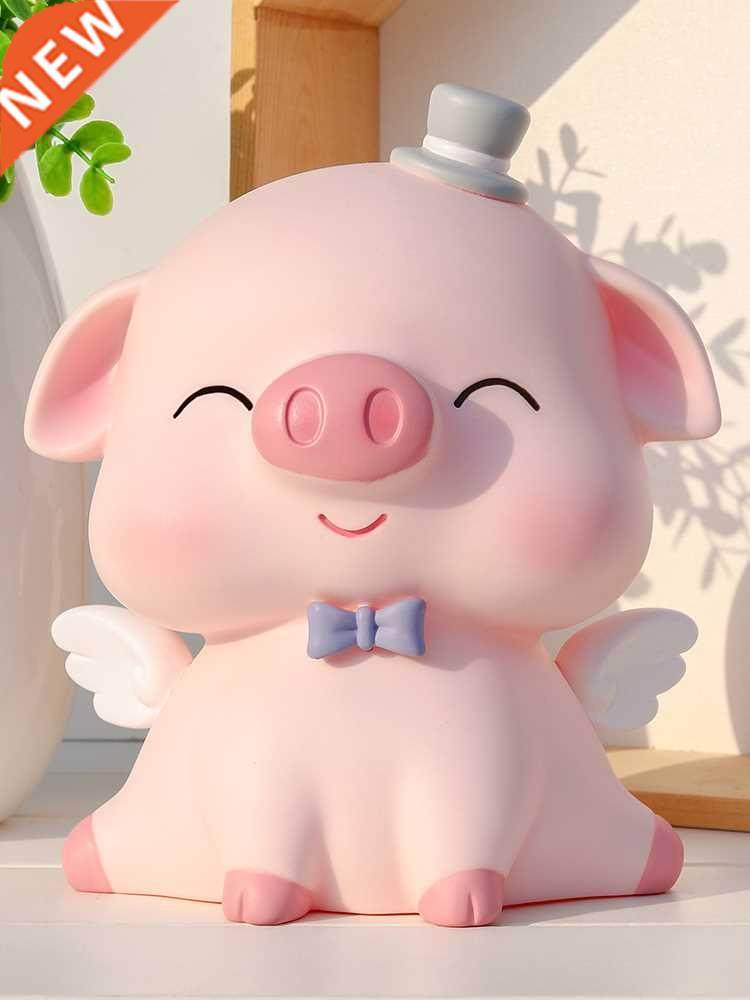 cute pig coin bank drop-resistant childrens pig big