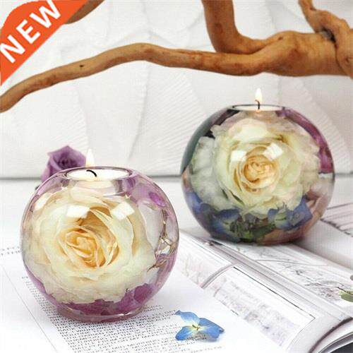 crystal epoxy resin mold spherical candle holder mirror