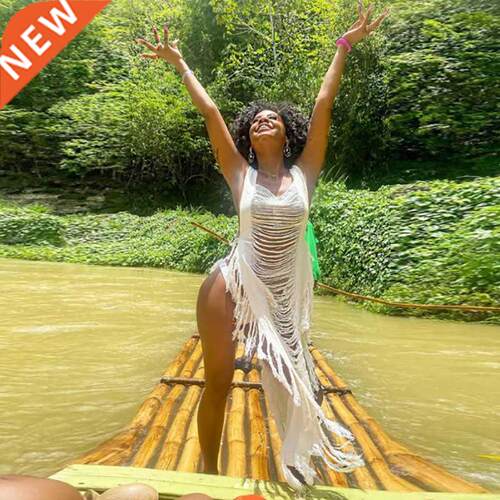 Sexy Dress Fall Hollow Tassel Slit Sleeveless Party Maxi Dre